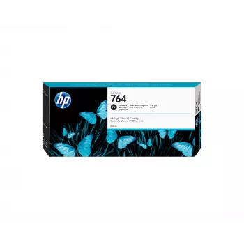 HP 764 300 ml foto-inktcartridge zwart voor DesignJet, HP DesignJet T3500 Production eMFP-serie, thermische inkjetdruk, zwart, Singapore, 283 mm, 41 mm
