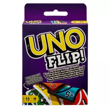 Spellen UNO FLIP kaartspel met kleurenblind toegankelijk deck voor kinderen, volwassenen en familieavonden