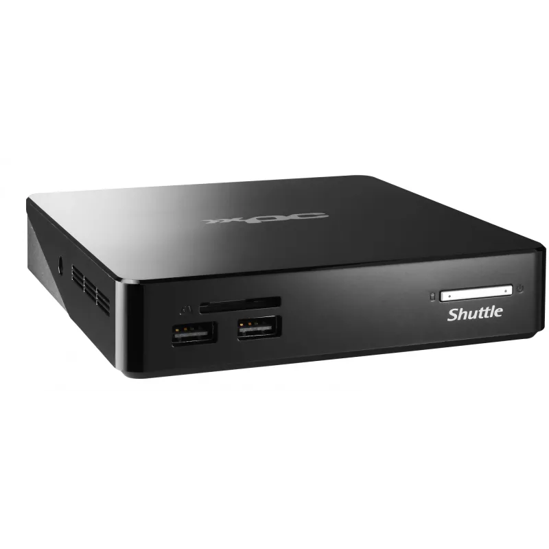 Shuttle XPC nano NS02EV2 Rockchip RK3368 2 GB DDR3L-SDRAM 16 GB eMMC Android 8.1 nettop mini-pc zwart