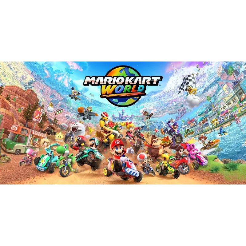 Nintendo Mario Kart World, Nintendo Switch 2, multiplayer, fysieke drager