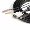 StarTech.com 1,8 m 4-in-1 USB DVI KVM-kabel met audio en microfoon