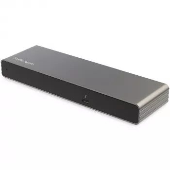 StarTech.com Thunderbolt 3 dock – dual-4K-60Hz-monitor TB3-laptop-dockingstation met DisplayPort, HDMI en 1080p VGA – 85 W Power Delivery & laadvermogen – 2x USB-A, ethernet – Mac & Windows