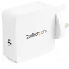 StarTech.com USB-C wandlader - USB-C-laptopoplader 60 W PD - 6 ft/2 m kabel - universele compacte Type-C-voeding - Dell XPS/Lenovo X1 Carbon/HP EliteBook/MacBook - USB-IF/CE-gecertificeerd