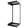 StarTech.com 24U 19 inch wandmontage netwerkrack – verstelbare diepte 12–20 inch 2-paals open-frame serverrack voor AV/data/IT-communicatie/computerapparatuur/switch met kooimoeren & schroeven