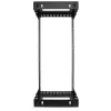 StarTech.com 24U 19 inch wandmontage netwerkrack – verstelbare diepte 12–20 inch 2-paals open-frame serverrack voor AV/data/IT-communicatie/computerapparatuur/switch met kooimoeren & schroeven