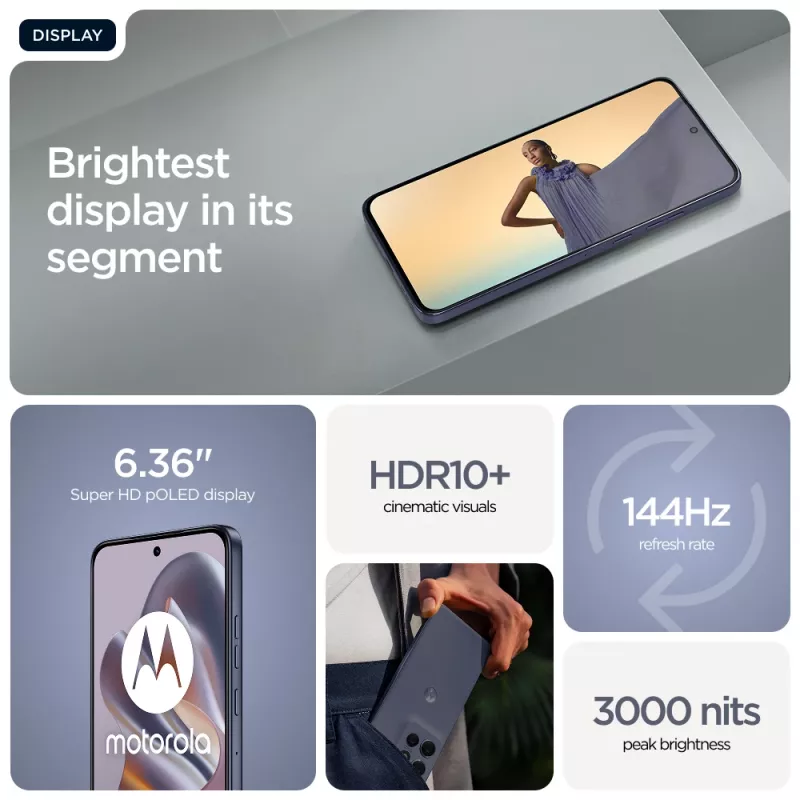 Motorola edge 60 Neo 16,1 cm (6,36 inch) dual SIM Android 15 5G USB Type-C 12 GB 256 GB 5000 mAh grijs