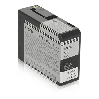 Epson enkele verpakking matzwart T580800, matzwart, pigmentinkt, 80 ml, 1 st.