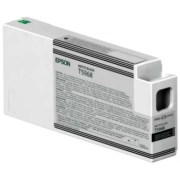Epson enkele verpakking matzwart T596800 UltraChrome HDR 350 ml, matzwart, pigmentinkt, 350 ml, 1 st.