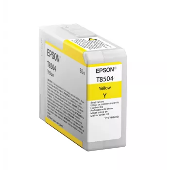 Epson losse cartridge geel T850400, geel, pigmentinkt, 80 ml, 1 stuks