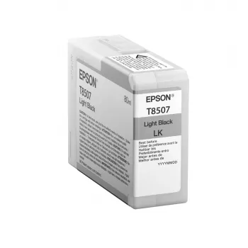 Epson losse cartridge lichtzwart T850700, lichtzwart, pigmentinkt, 80 ml, 1 stuk