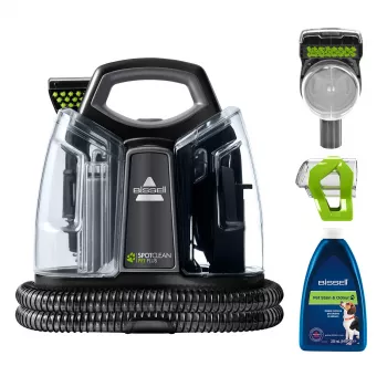 Bissell SpotClean Pet Plus tapijtreinigingsmachine nat & droog zwart, transparant