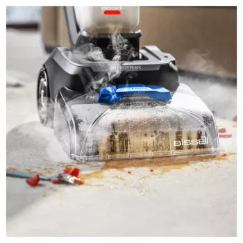 Bissell PowerWash HydroSteam tapijtreinigingsmachine walk-behind deep zwart, blauw, titanium
