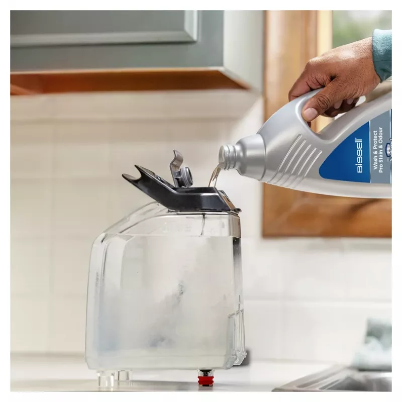 Bissell PowerWash HydroSteam tapijtreinigingsmachine walk-behind deep zwart, blauw, titanium