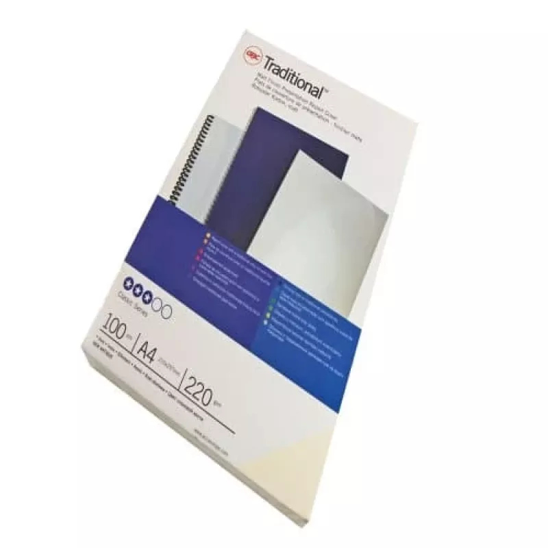 GBC ibiStol bindomslagen A4, wit mat, 350 g/m²