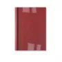 GBC LeatherGrain ThermaBind-voorbladen 1,5 mm rood (100), A4, PVC, rood, transparant, mat, 15 vel, 1,5 mm