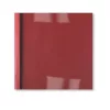 GBC LeatherGrain ThermaBind-voorbladen 1,5 mm rood (100), A4, PVC, rood, transparant, mat, 15 vel, 1,5 mm