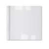 GBC LeatherGrain ThermoBind-mappen 3 mm wit (100), A4, PVC, transparant, wit, mat, 30 vel, 3 mm