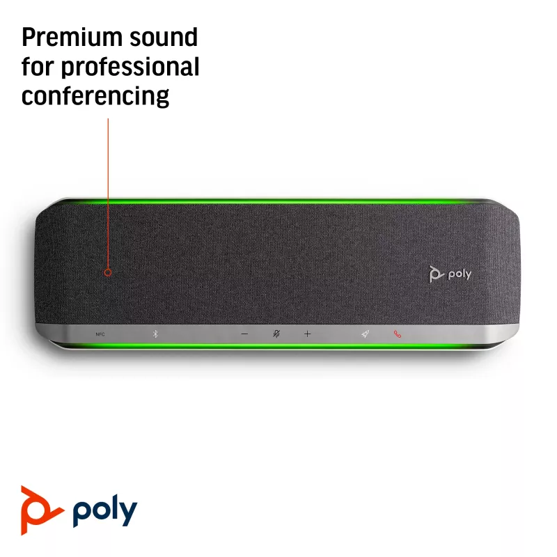 HP Poly Sync 60 speakerphone, zilver, Windows 10, Windows 11, MacOS, RoHS, Federal Communications Commission (FCC), CE, 37 mm, 116 mm