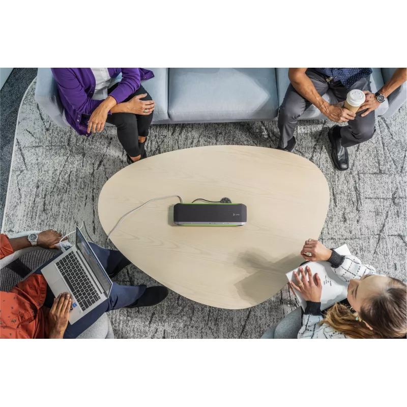 HP Poly Sync 60 speakerphone, zilver, Windows 10, Windows 11, MacOS, RoHS, Federal Communications Commission (FCC), CE, 37 mm, 116 mm