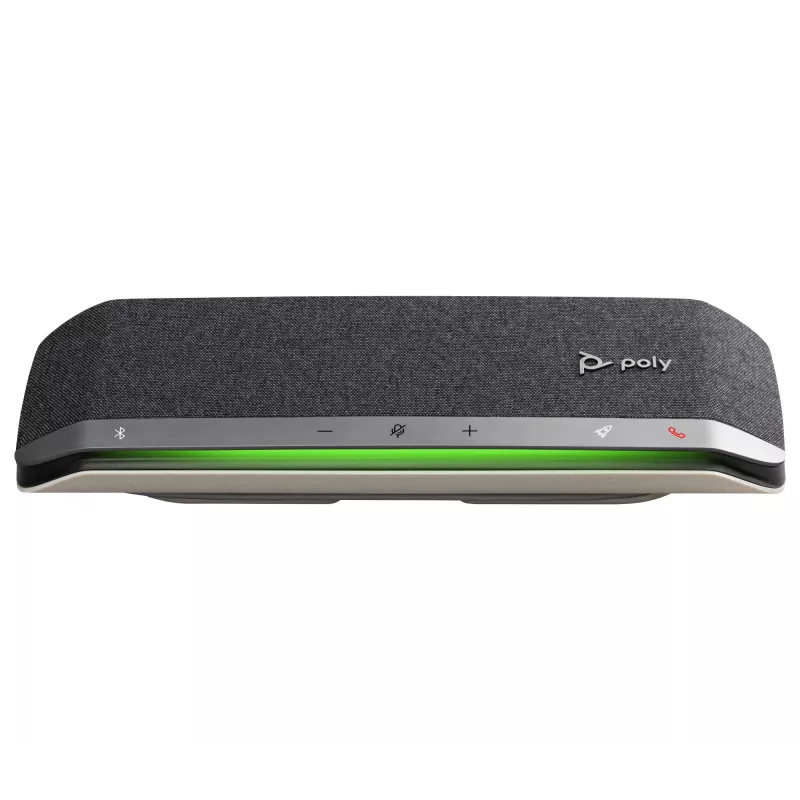 HP Poly Sync 40 USB-A USB-C speakerphone, zilver, Windows 10, Windows 11, MacOS, 30 u, RoHS, Federal Communications Commission (FCC), CE, 38 mm