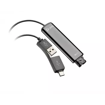 HP Poly DA75 USB naar QD zwart adapter TAA