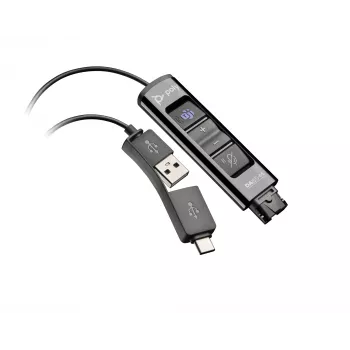HP Poly DA85-M USB naar QD zwart adapter TAA
