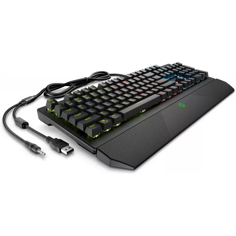 HP Pavilion Gaming toetsenbord 800, full-size (100%), bedraad, USB, mechanisch, zwart