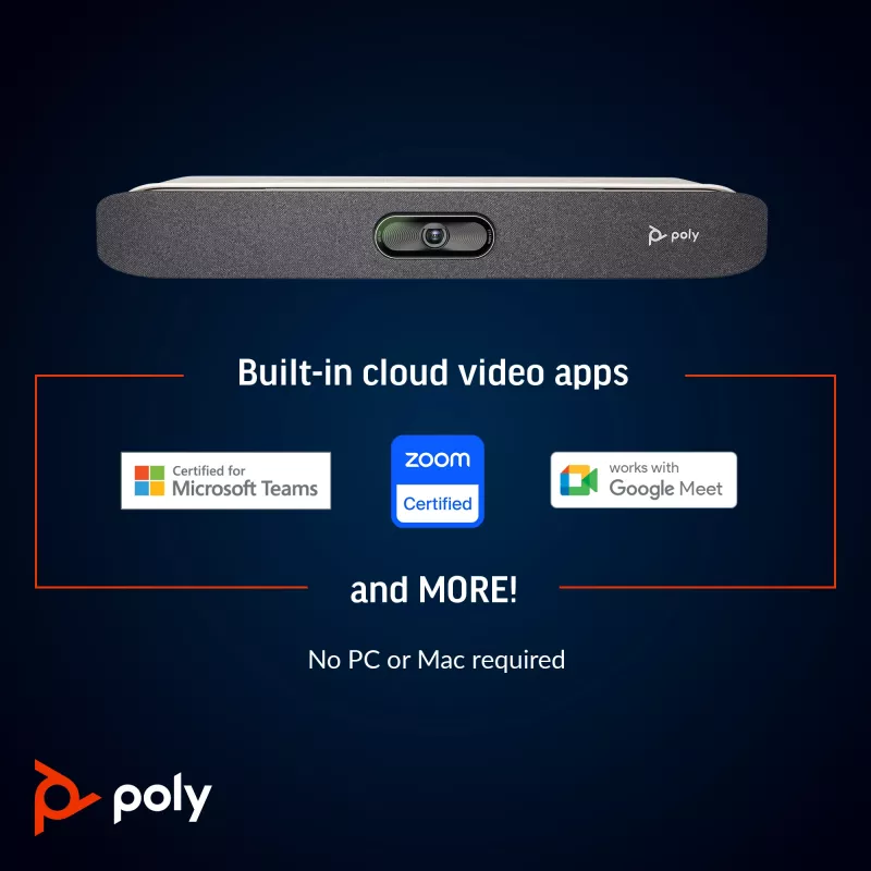 HP Poly Studio X30 all-in-one videobalk met TC8-controllerkit