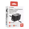 Verbatim Charge 'n' Travel 70W 2C oprolbaar universele reisadapter zwart