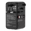 Verbatim Charge 'n' Travel 70W 2C oprolbaar universele reisadapter zwart