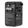 Verbatim Charge 'n' Travel 70W 2C oprolbaar universele reisadapter zwart