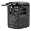 Verbatim Charge 'n' Travel 170W universele reisadapter zwart