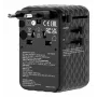 Verbatim Charge 'n' Travel 100W universele reisadapter met oprolbaar snoer zwart
