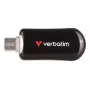 Verbatim Plectra USB-C flashdrive zwart 256GB, 256 GB, USB Type-C, 3.2 Gen 1 (3.1 Gen 1), 100 MB/s, doploos, zwart