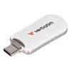 Verbatim Plectra USB-C flashdrive wit 64 GB, 64 GB, USB Type-C, 3.2 Gen 1 (3.1 Gen 1), 100 MB/s, doploos, wit