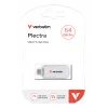 Verbatim Plectra USB-C flashdrive wit 64 GB, 64 GB, USB Type-C, 3.2 Gen 1 (3.1 Gen 1), 100 MB/s, doploos, wit