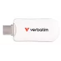 Verbatim Plectra USB-C flashdrive wit 128 GB, 128 GB, USB Type-C, 3.2 Gen 1 (3.1 Gen 1), 100 MB/s, doploos, wit