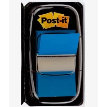 3M I680-2 zelfklevend etiket rechthoekig herbruikbaar blauw 50 stuks