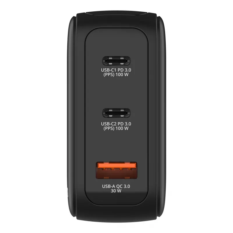 Verbatim Mini GaN oplader 100W met display, binnen, AC, 20 V, zwart