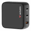 Verbatim Mini GaN oplader 100W met display, binnen, AC, 20 V, zwart