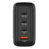 Verbatim Mini GaN oplader 140W met display, binnen, AC, 28 V, zwart