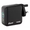 Verbatim Mini GaN oplader 140W met display, binnen, AC, 28 V, zwart