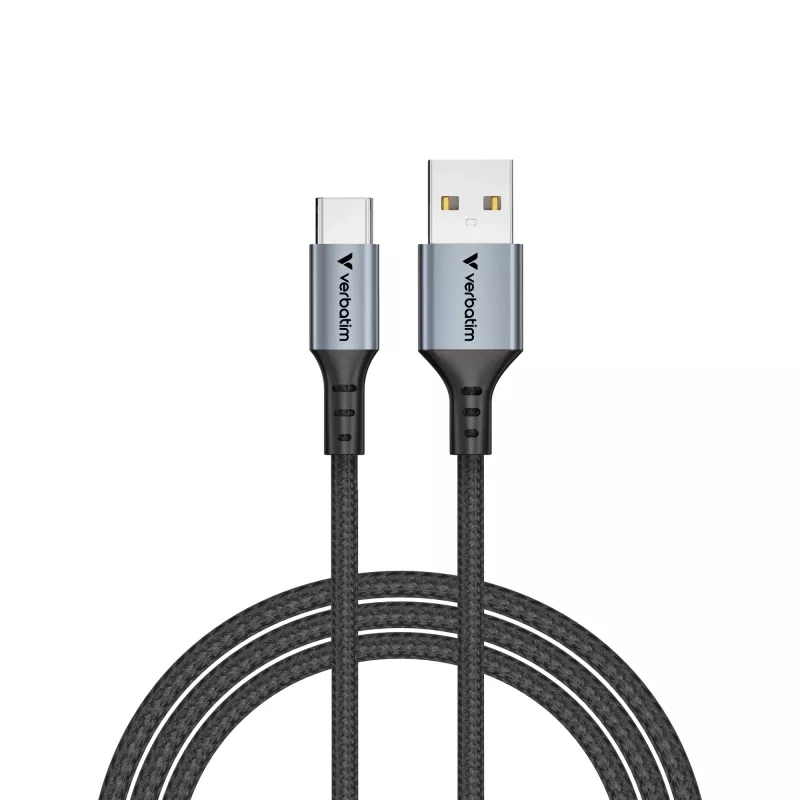 Verbatim Sync & Charge kabel USB-A naar USB-C 120 cm, 1,2 m, USB A, USB C, USB 2.0, 0,48 Gbit/s, zwart