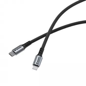 Verbatim Sync & Charge kabel USB-C naar Lightning 120 cm, 1,2 m, Lightning, USB C, stekker, stekker, zwart