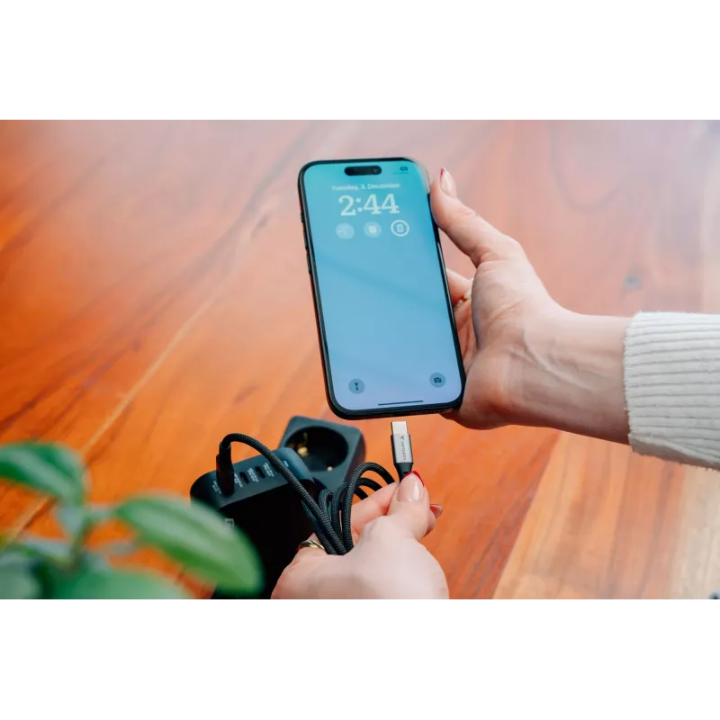 Verbatim Sync & Charge kabel – 100W USB-C naar USB-C 120 cm, 1,2 m, USB C, USB C, USB 2.0, 0,48 Gbit/s, zwart