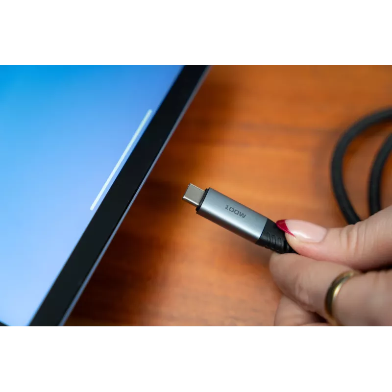 Verbatim Sync & Charge kabel – 100W USB-C naar USB-C 120 cm, 1,2 m, USB C, USB C, USB 2.0, 0,48 Gbit/s, zwart