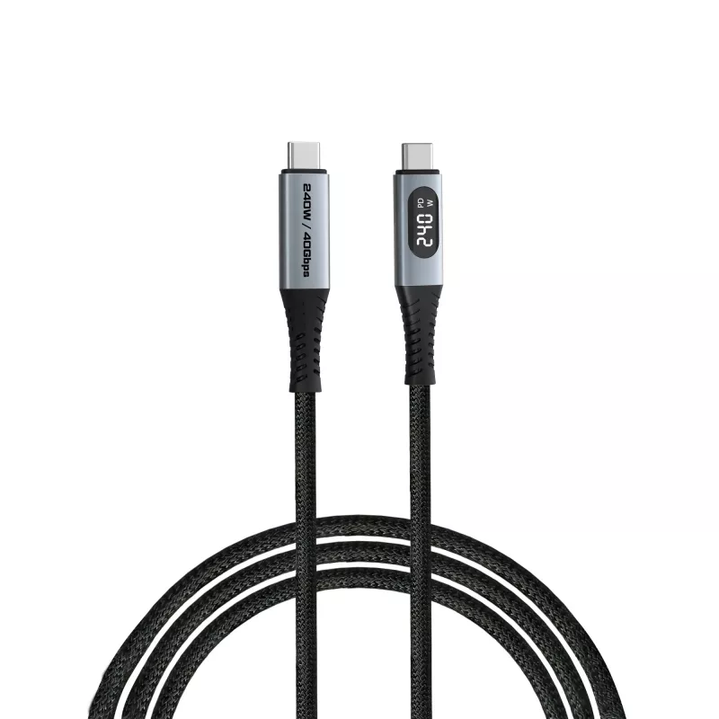 Verbatim Sync & Charge USB-C naar USB-C 240W 40 Gbit/s display 120 cm