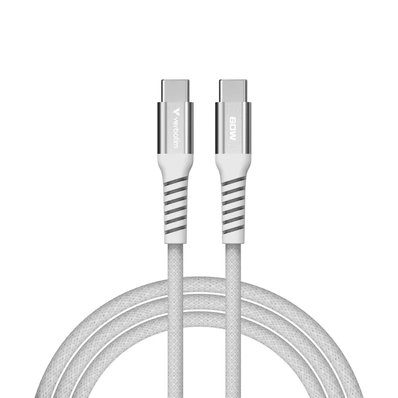 Verbatim Sync & Charge magnetische kabel - 60W USB-C naar USB-C 120 cm grijs