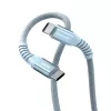Verbatim Sync & Charge magnetische kabel – 60 W USB-C naar USB-C 120 cm blauw