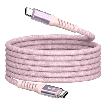Verbatim Sync & Charge magnetische kabel – 60 W USB-C naar USB-C, 120 cm, roze
